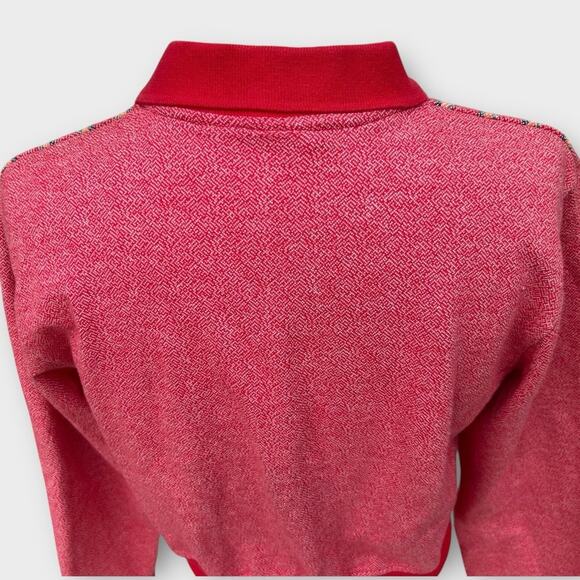 VTG 90s Levi's Red Tab Heritage Southwest Striped Knit Button Up Cardigan Size L - Picture 6 of 10